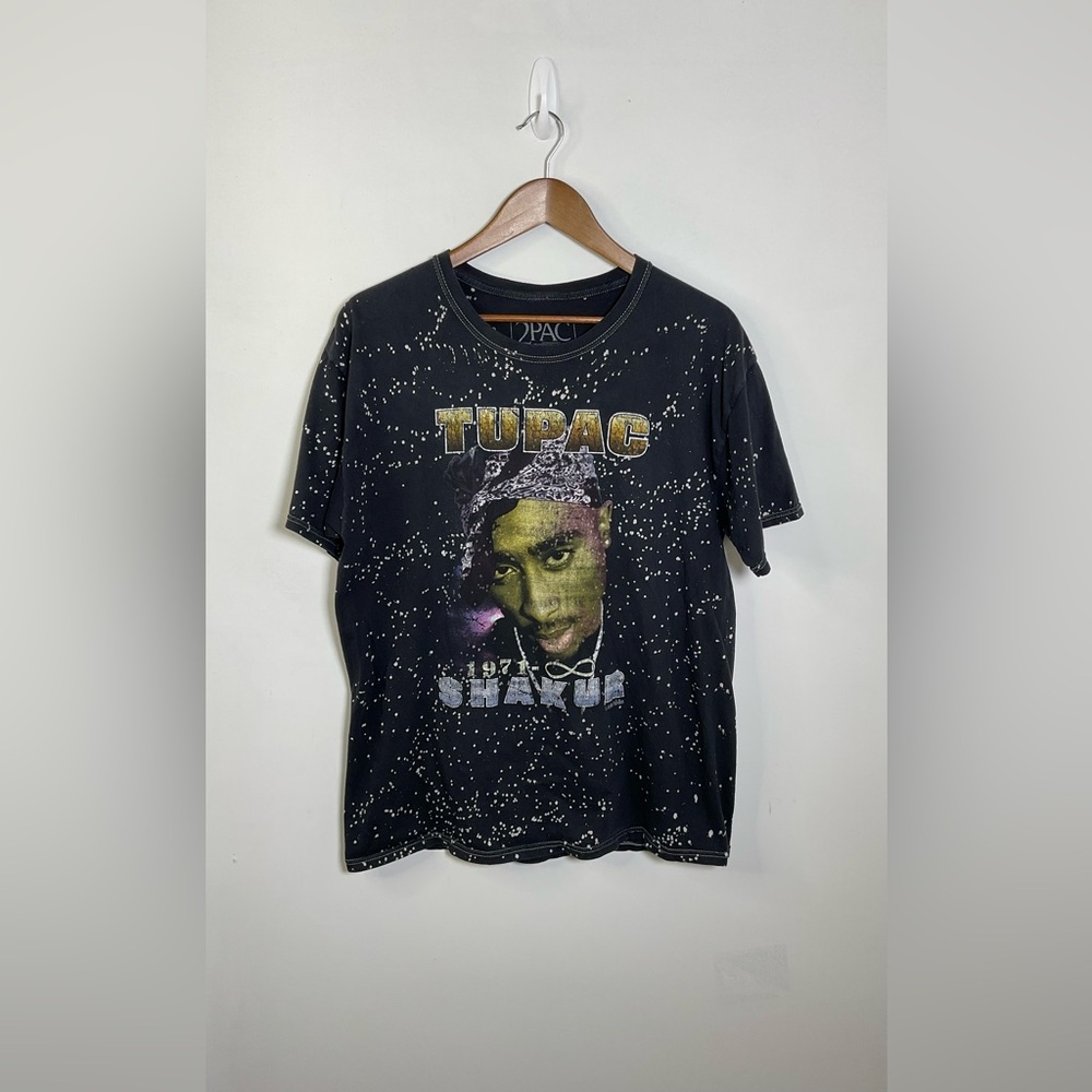 Tupac Shakur Graphic Short Sleeve Top Size Large